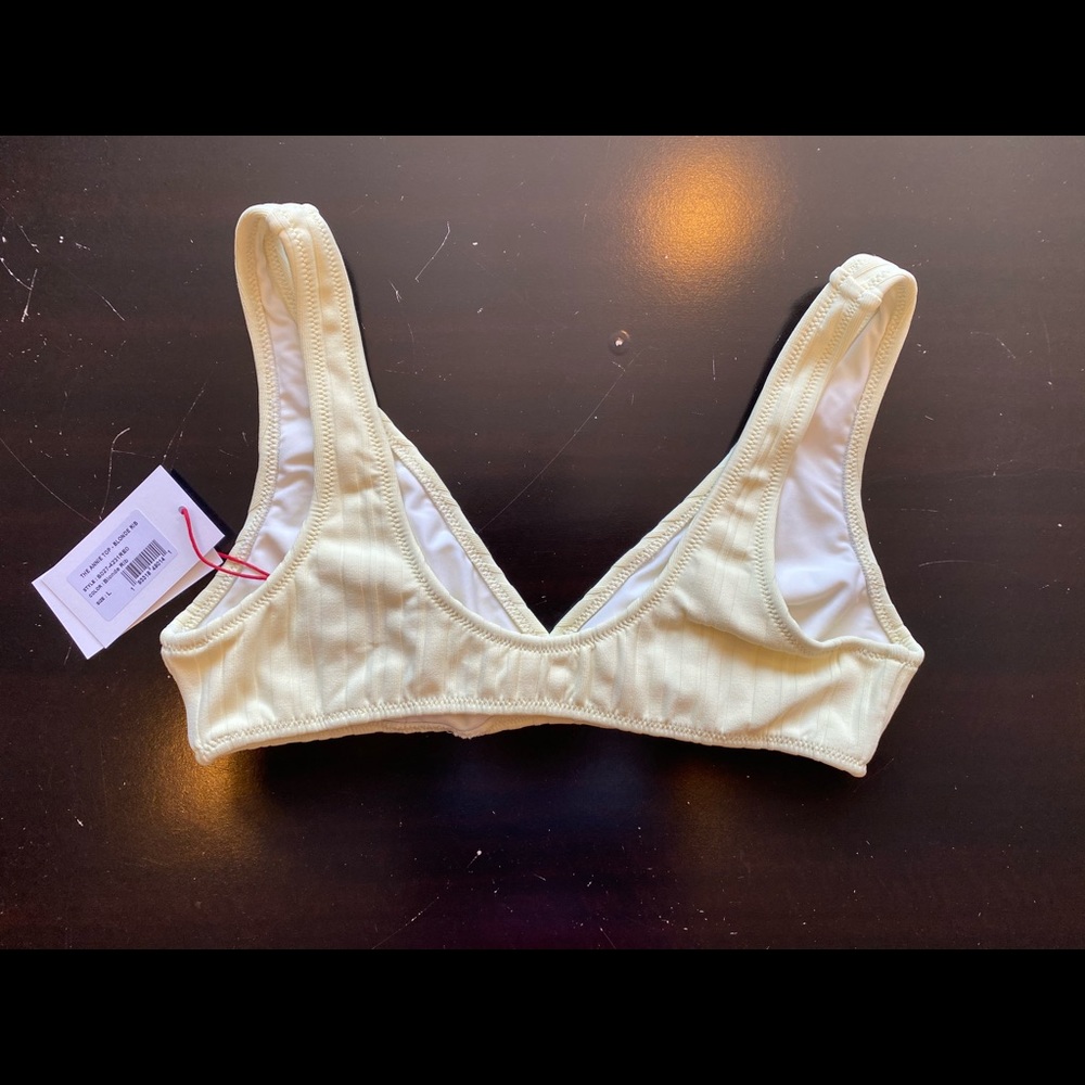 Solid & Striped Bikini Top (L) and Bottom (M)